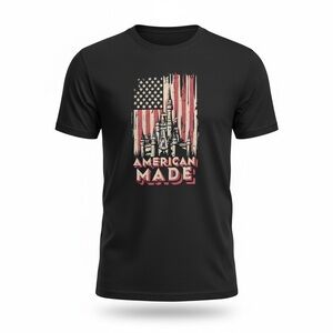 Disney Men’s Cinderella American Flag T-Shirt (218)